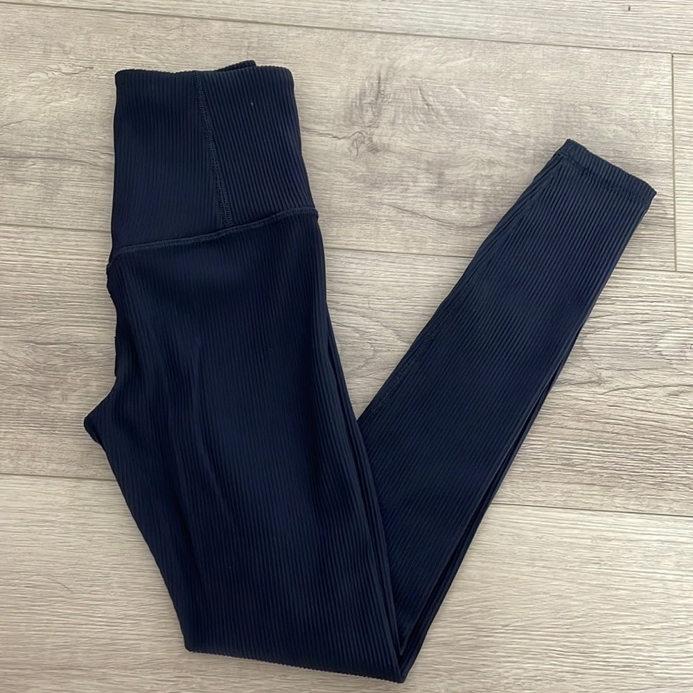 Athleta Elation ribbed tight size XXS black